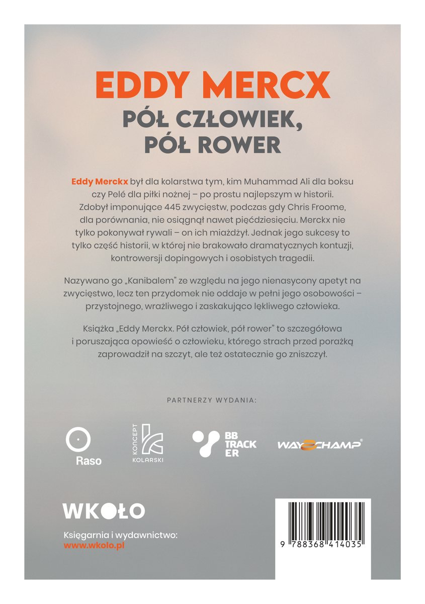 Tył okładki: Eddy Merckx