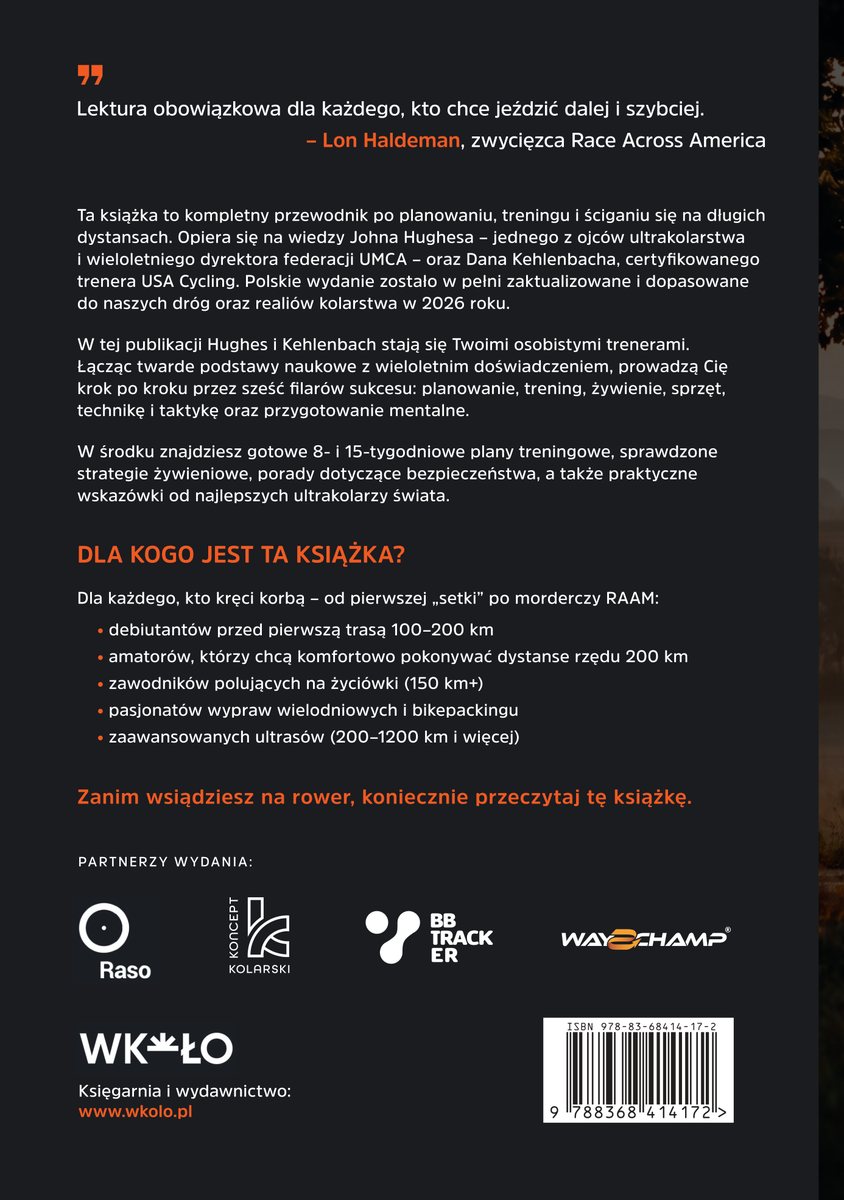Tył okładki: Ultrakolarstwo